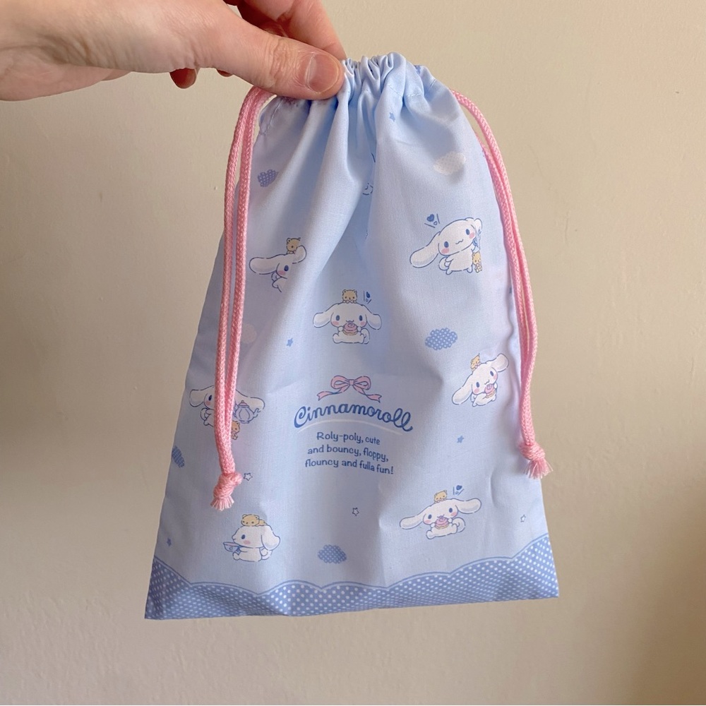 Sanrio Cinnamoroll Lightweight Drawstring Pouch